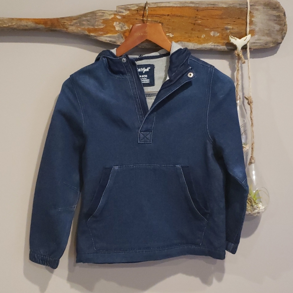 Cat and Jack kids jean hoodie